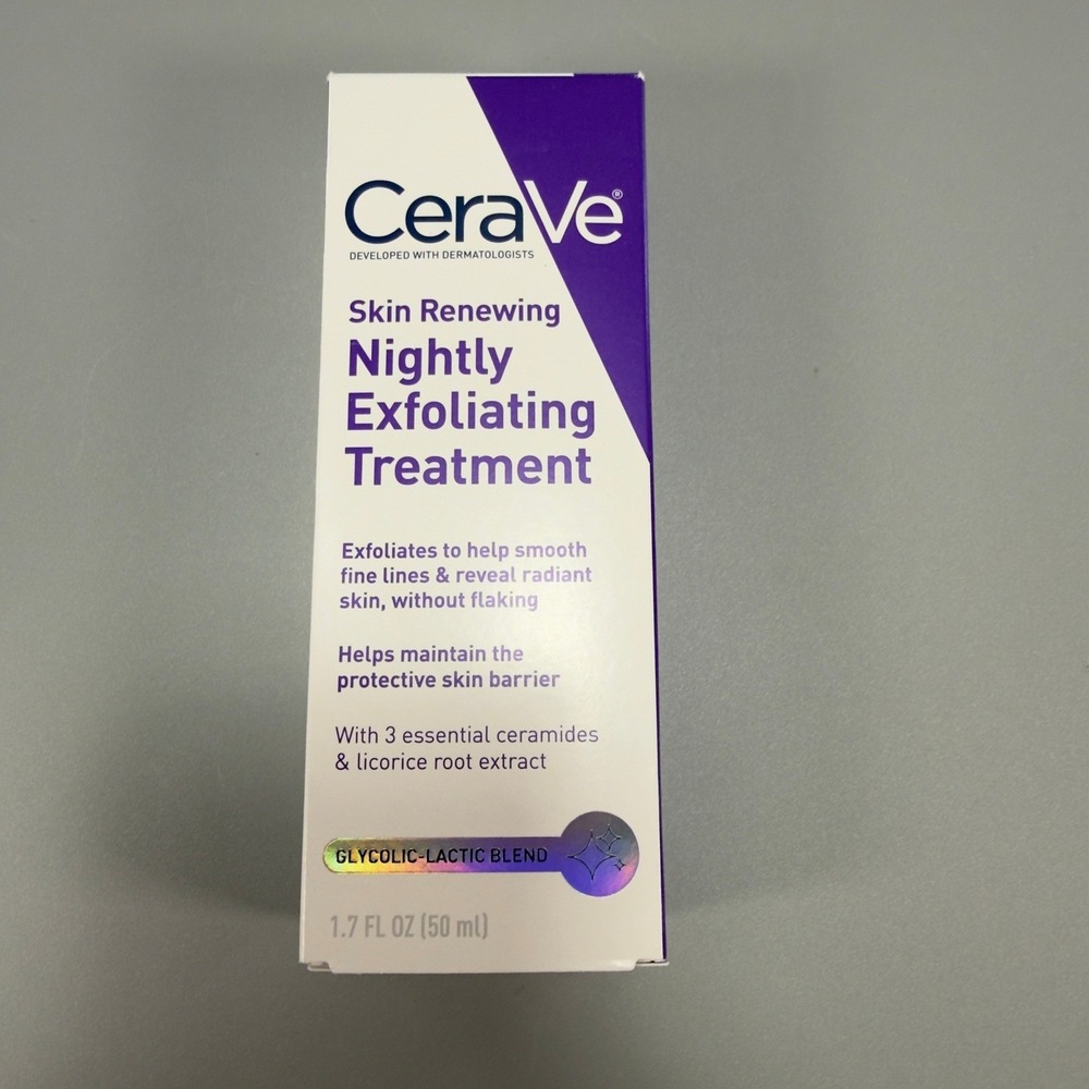 CeraVe Skin Renewing Nightly Exfoliating Treatment 1.7oz Glycolic Lactic Blend